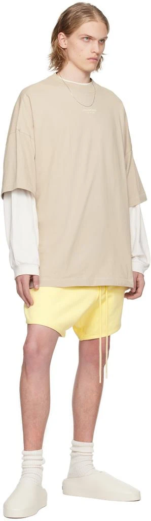 Essentials Yellow Drawstring Shorts 4