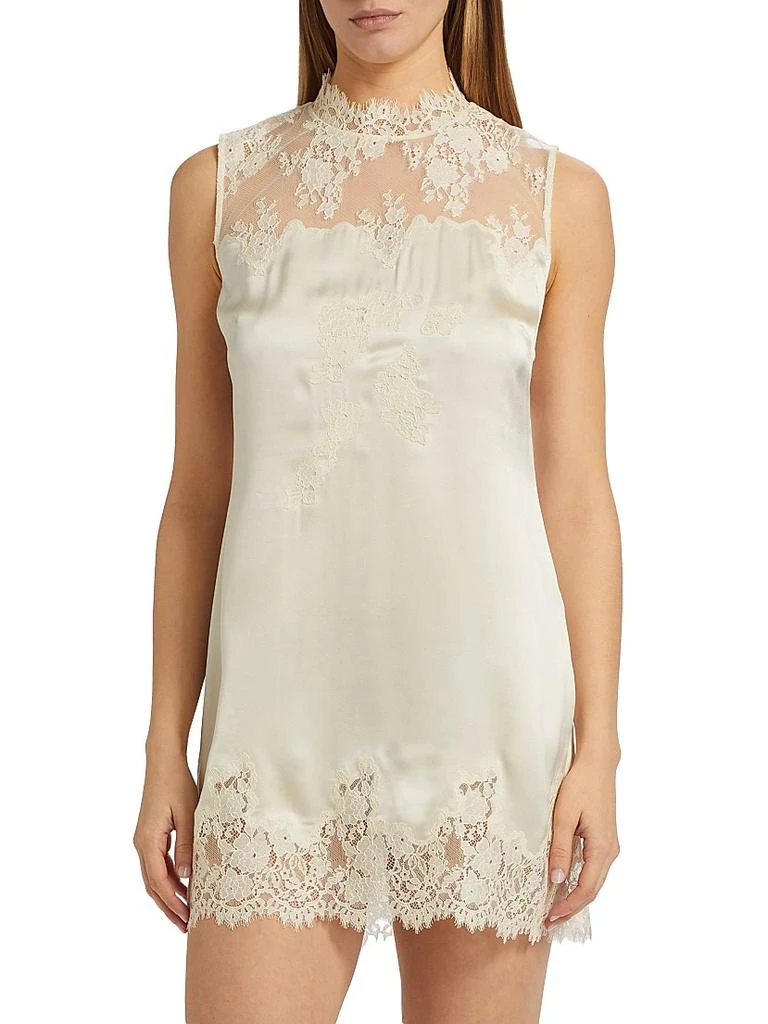 DÔEN Valeria Lace &amp; Silk Minidress 3