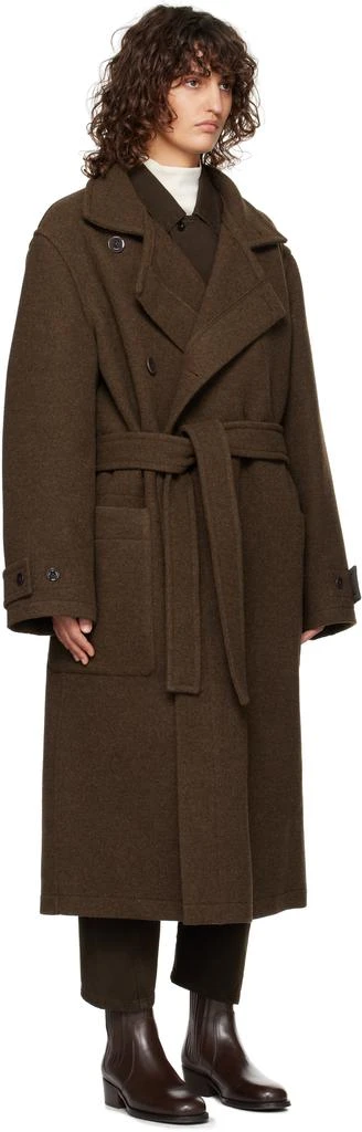 Lemaire Brown Wrap Coat 2