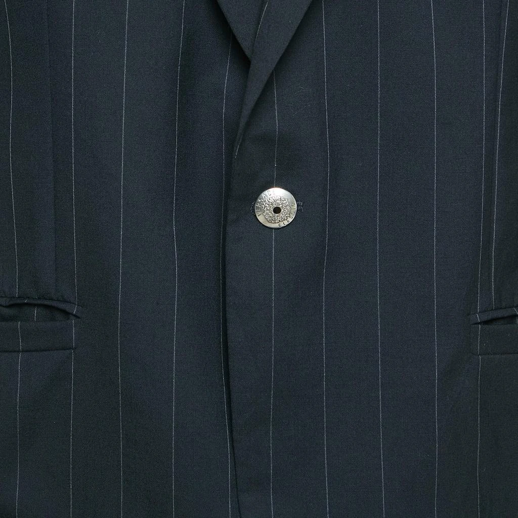 Versace Classic V2 Versace Classic V2 Black Pinstripe Wool Single Breasted Blazer XL 4