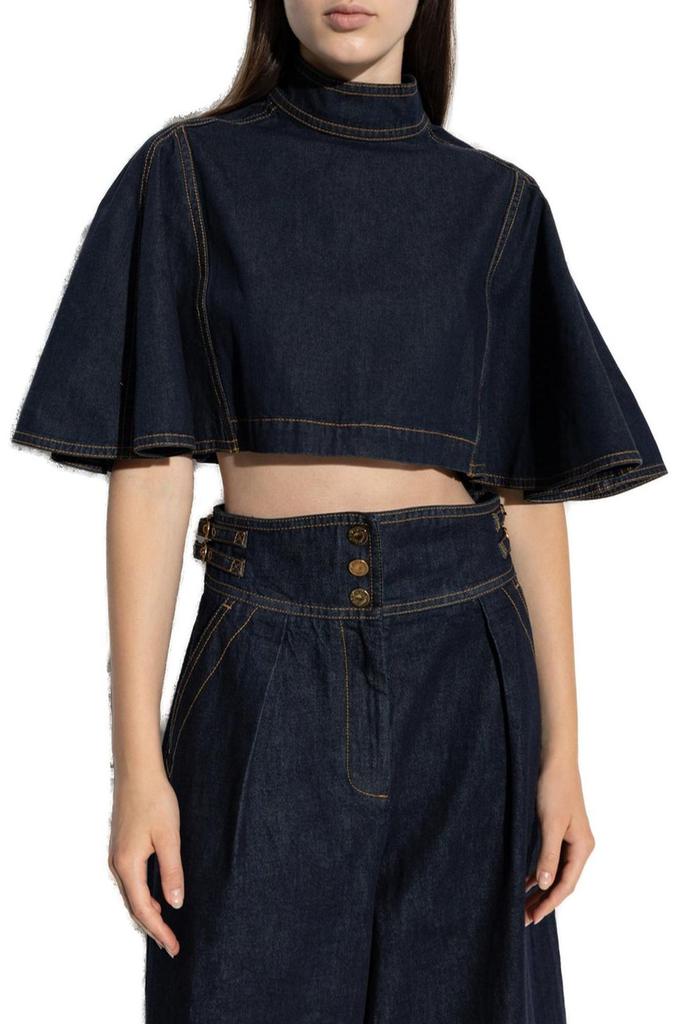 Shop Zimmermann Hypnotic Denim Capelet on Sale at BeyondStyle