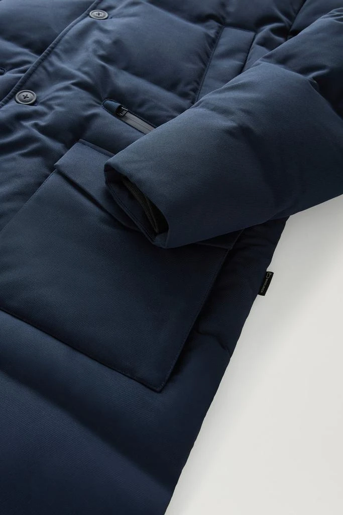 Woolrich Parka with Detachable Wool Visor - Men - Blue 9