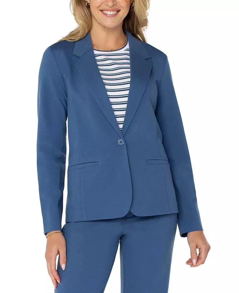 Liverpool Los Angeles Women's Fitted Single-Button Blazer 1