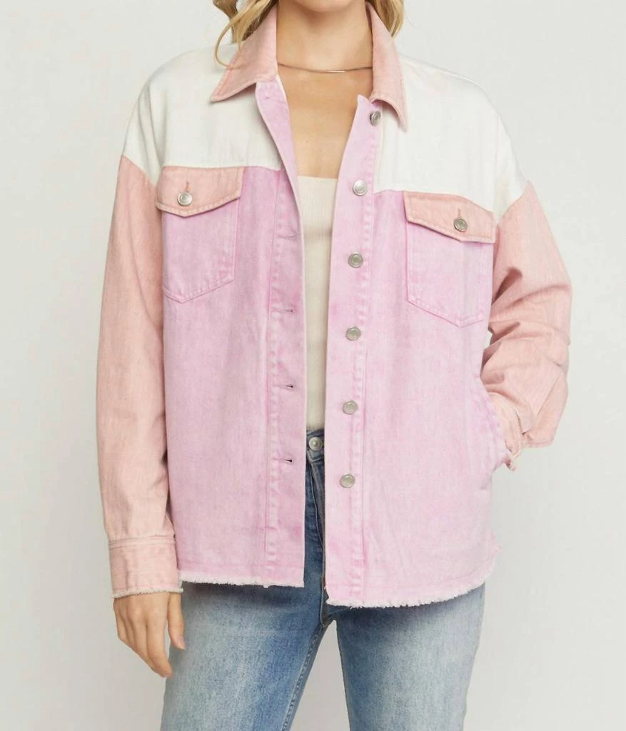 Entro Entro - Colorblock Denim Jacket 1