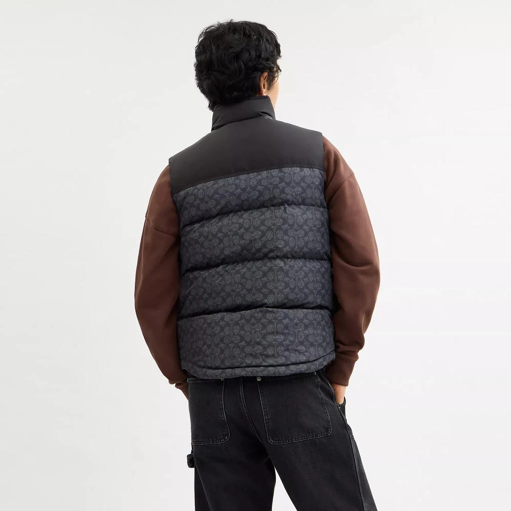 Coach Outlet Signature Down Vest In Recycled Polyester 2