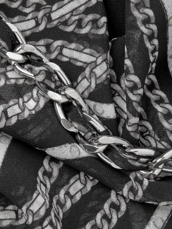 Michael Kors Chain Print Keyhole Top 4