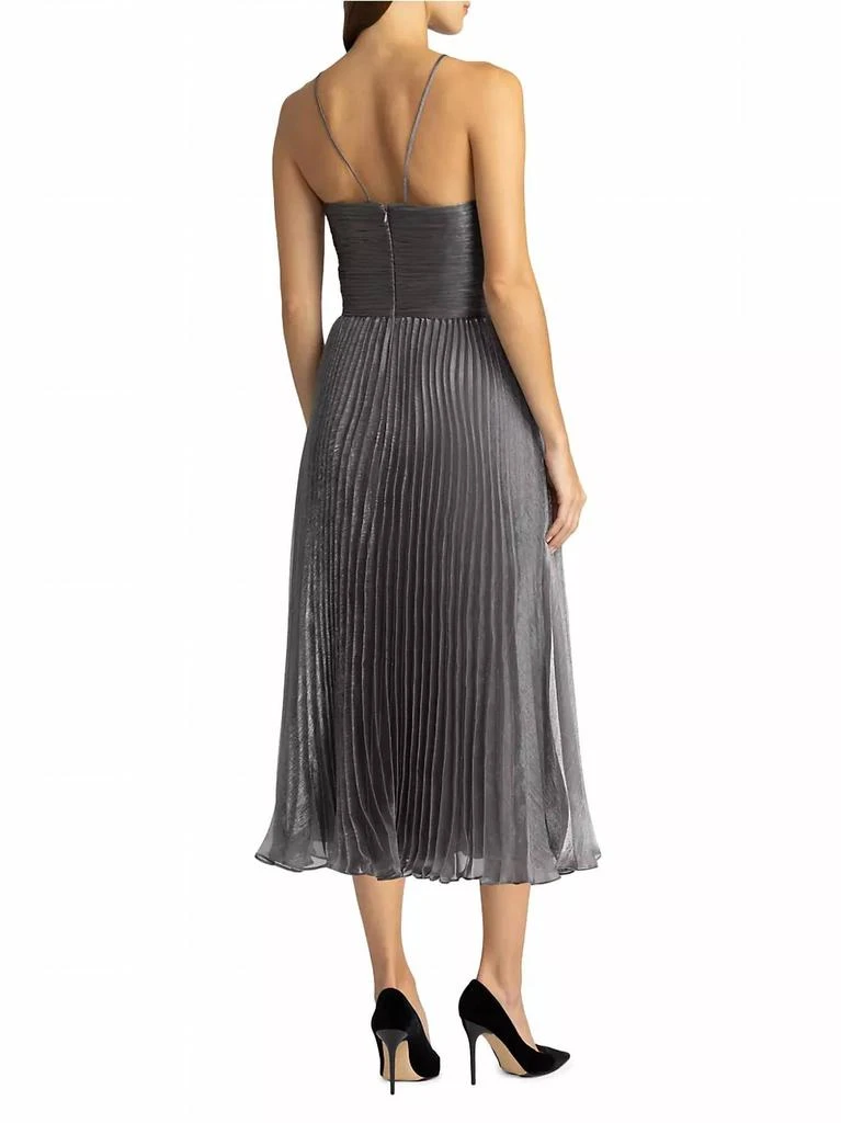 Zac Posen Zac Posen - Pleated Midi Dress with Flower 3