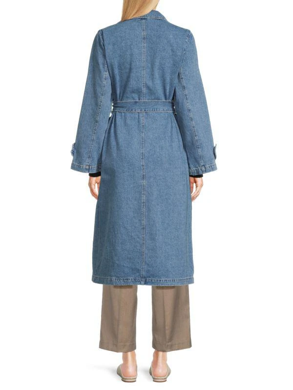VERO MODA Solva Mid-Wash Denim Trench Coat 2
