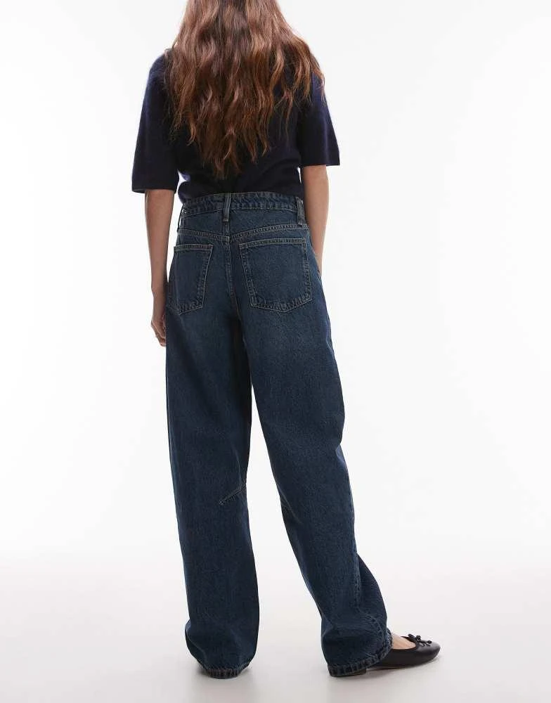Mango Mango Bet medium waist jeans in dark blue 2