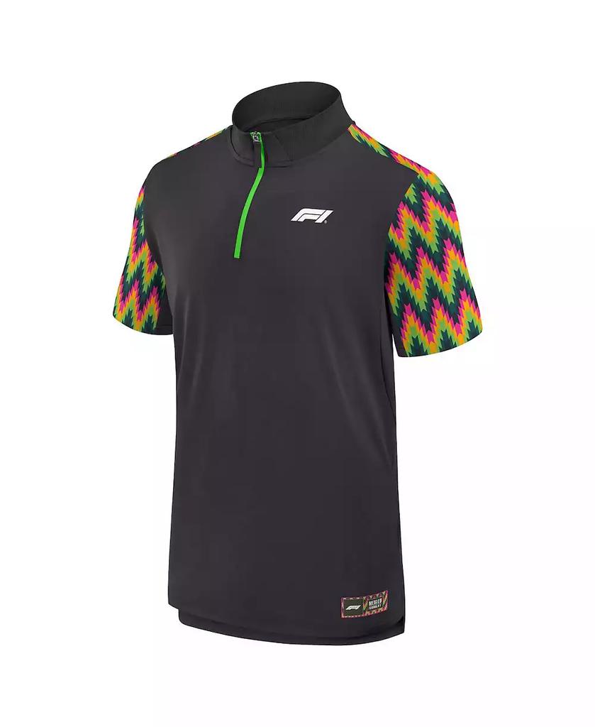 Formula 1 Men's Black 2024 Mexico City Grand Prix Tech Quarter-Zip Polo Shirt