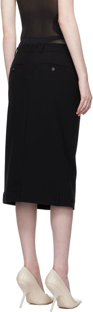 Max Mara Black Mirror-Image Midi Skirt 3