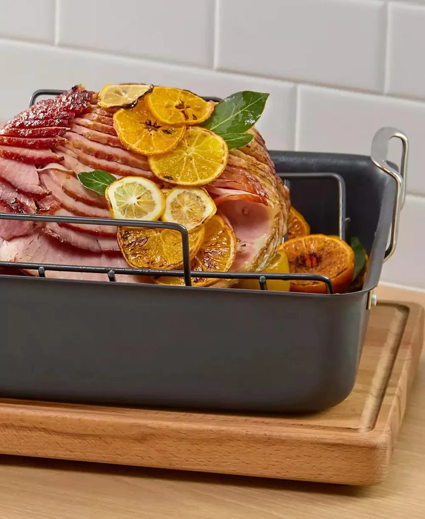 Calphalon Hard-Anodized Nonstick 16-Inch Roasting Pan with Rack 5