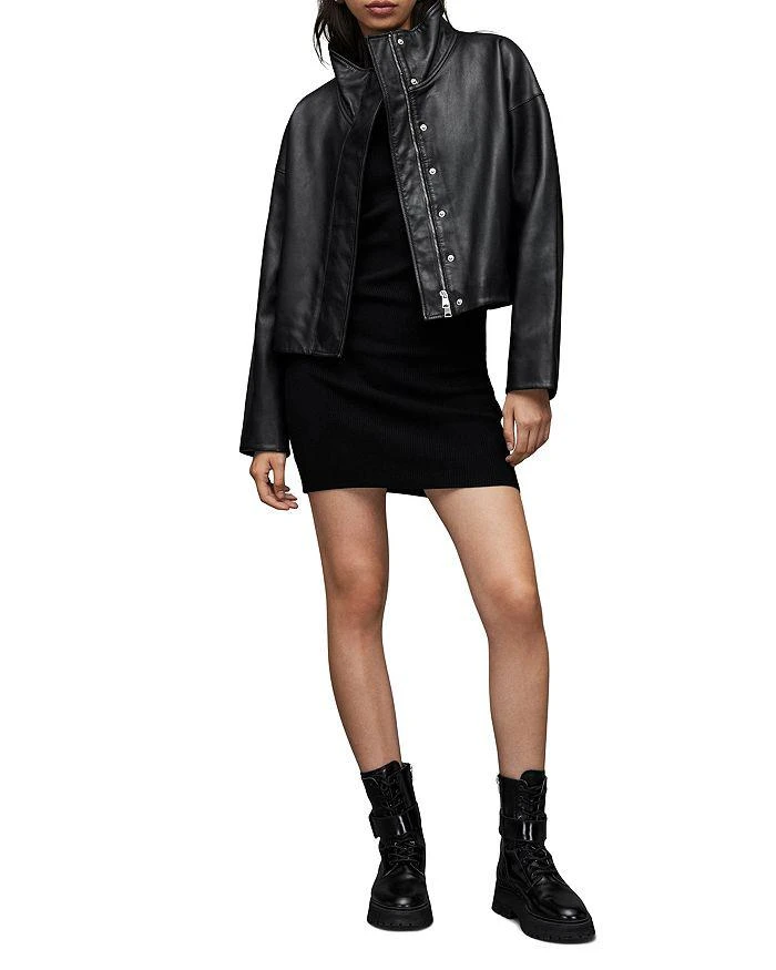 ALL SAINTS Ryder Leather Jacket 8
