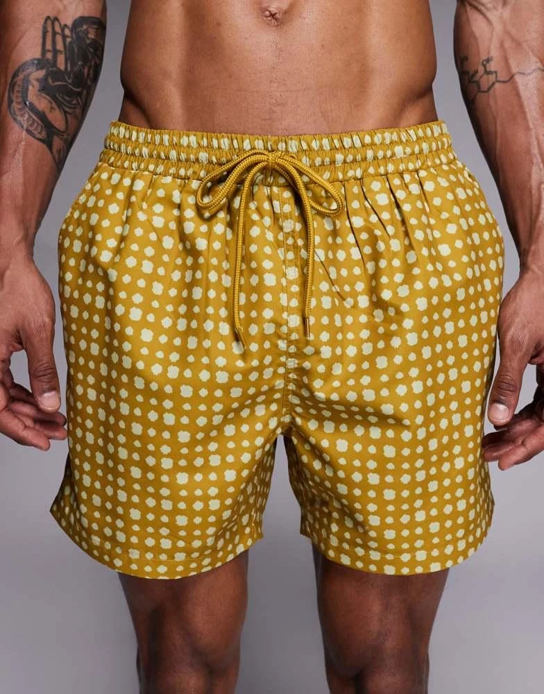 South Beach South Beach printed swimshort in olive 4