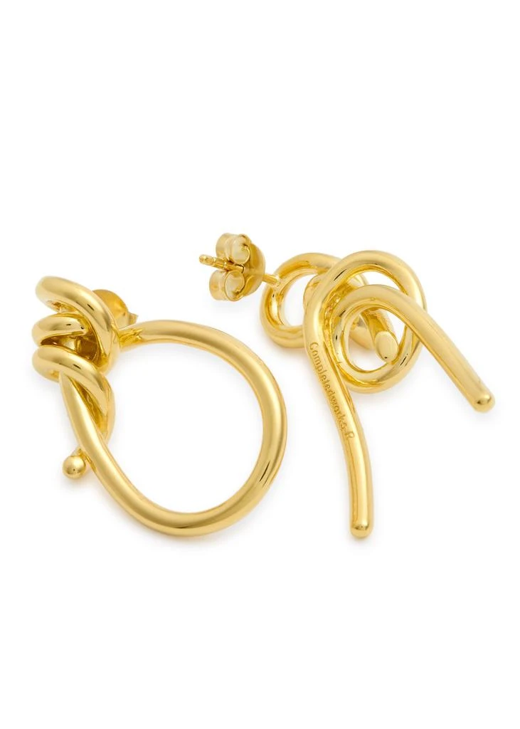 Completedworks Thread II asymmetric 18kt gold vermeil earrings 4