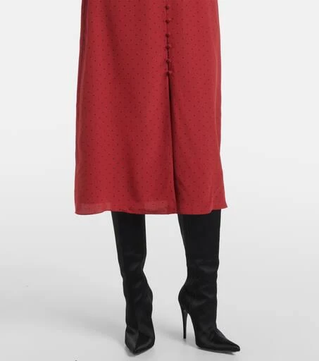 Alessandra Rich Polka-dot silk midi dress 5