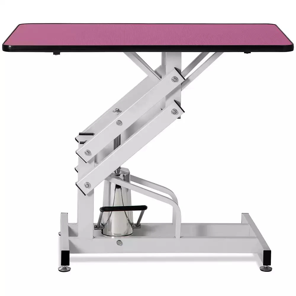 Streamdale Furniture Streamdale 42.5INCH HYDRAULIC PET GROOMING TABLE PINK COLOR 8