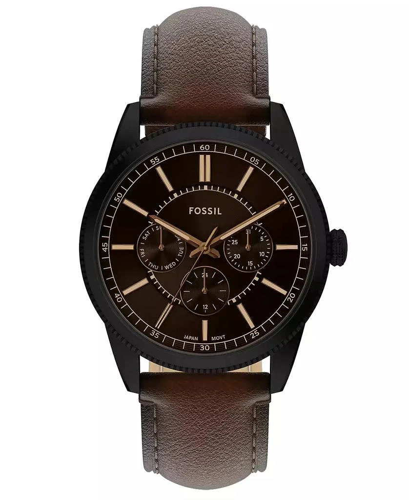 Amazon.com: Fossil Men Fossil mens Automatic Townsman Dark Brown Leather Strap Watch 564 main image 1