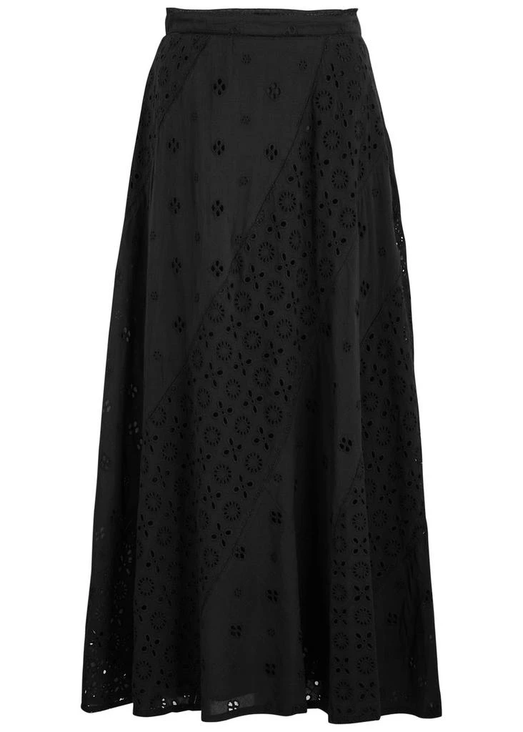 Rixo Hudson broderie-anglaise cotton maxi skirt  1