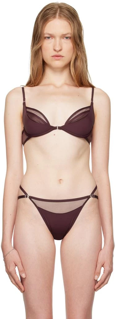Nensi Dojaka Purple Calvin Klein Edition Plunge Bra 1