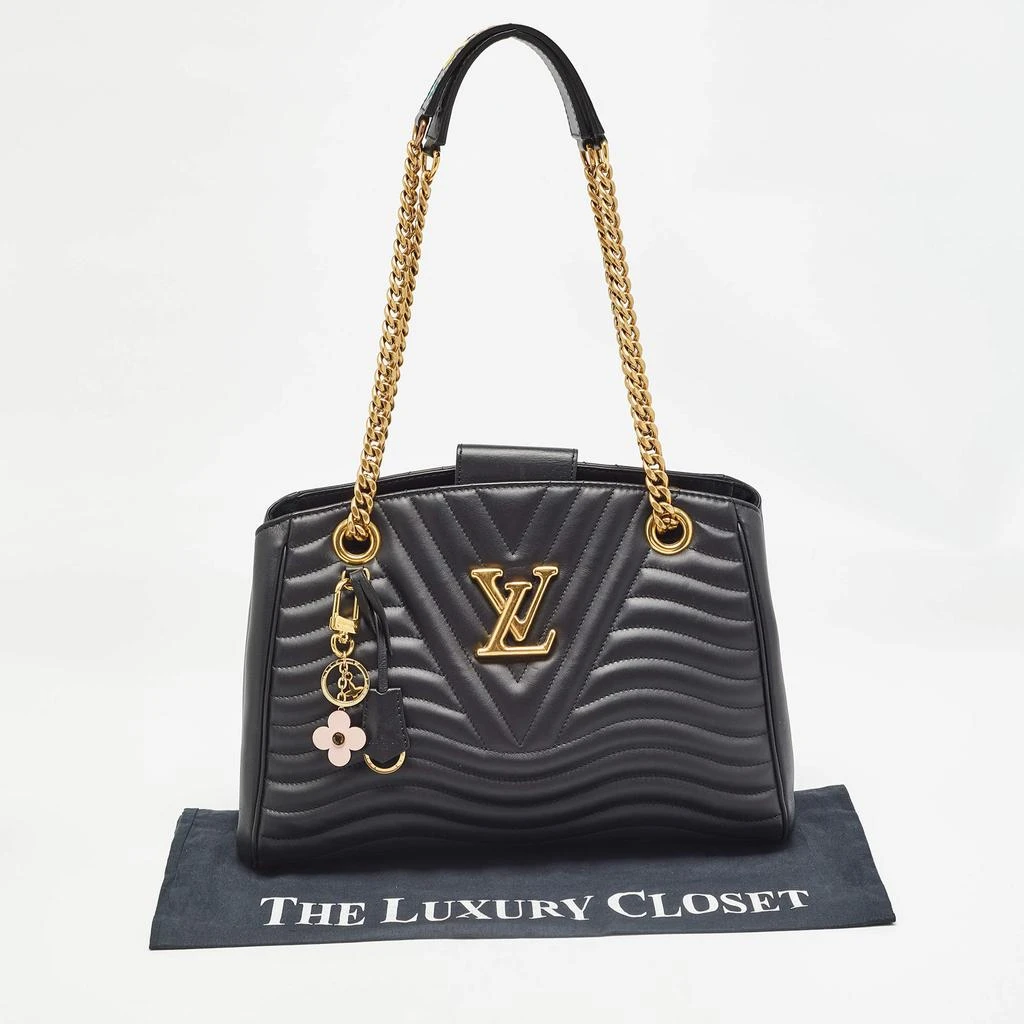 Louis Vuitton Louis Vuitton Black Quilted Leather New Wave Bag 15