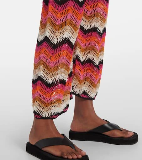 ANNA KOSTUROVA Cotton crochet wide-leg pants 5