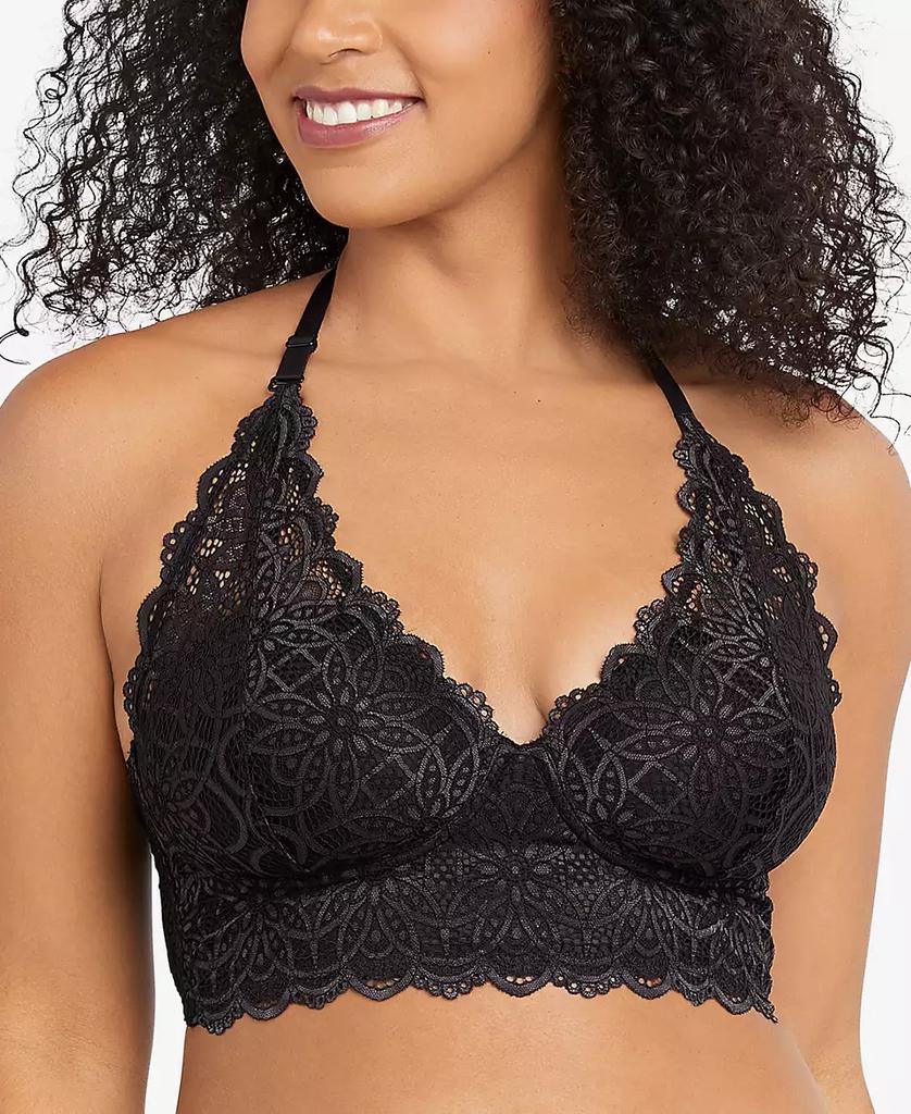 Maidenform Pure Comfort Lace & Mesh Longline Wireless Bralette DM1188