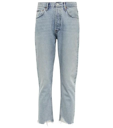 AGOLDE Riley high-rise cropped straight jeans 1