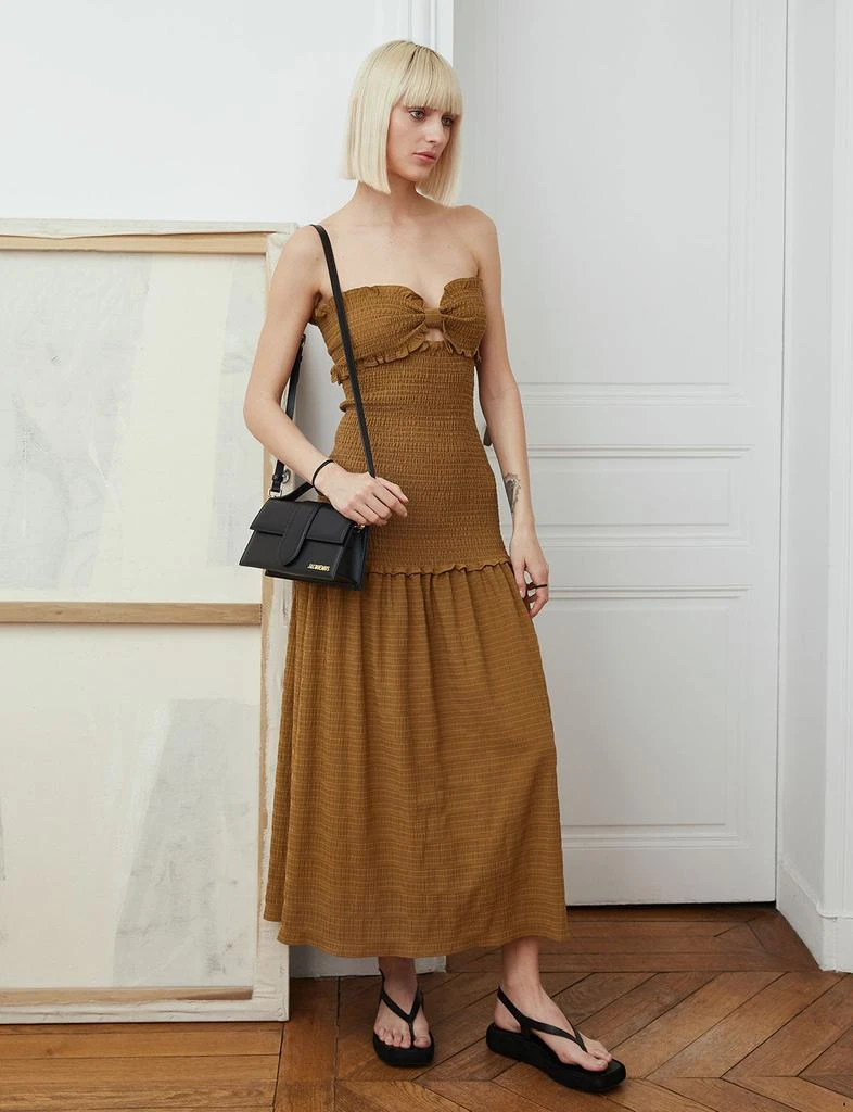 Pixie Market Nora Smocked Midi Dress 5