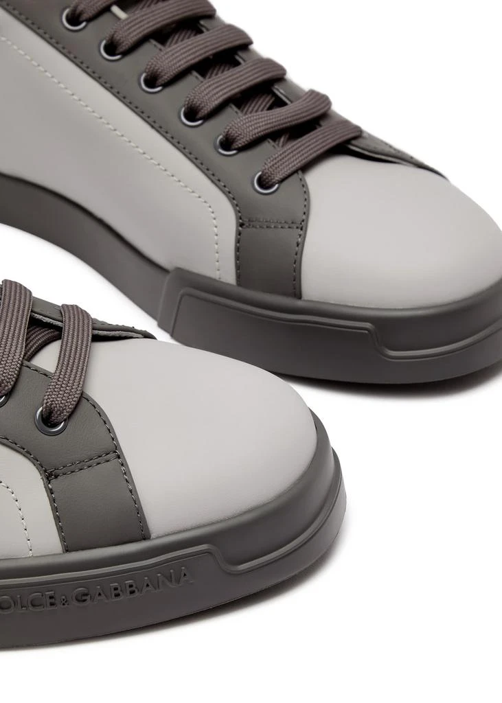 Dolce
Gabbana Portofino panelled leather sneakers 3