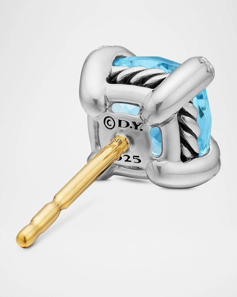 David Yurman Chatelaine Stud Earrings with Gemstones and Diamonds in Silver, 6mm 5