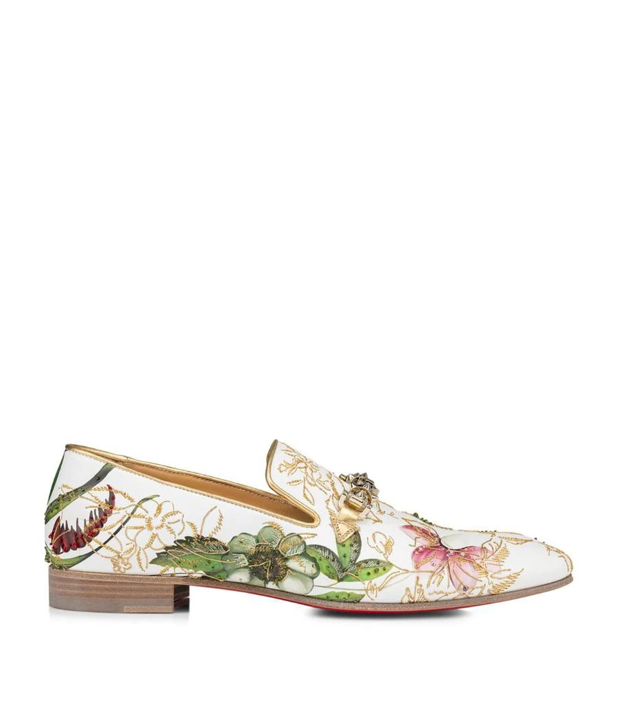 Christian Louboutin Dandyswing Floral Print Loafers  display picture 1