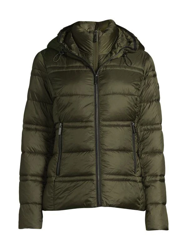 Michael Kors Missy Quilted & Hooded Puffer Jacket 4