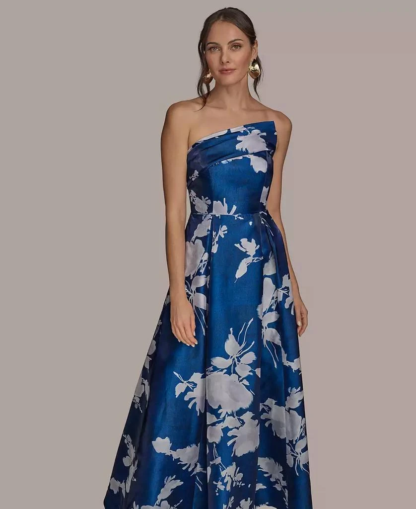 Donna Karan Women
s Strapless Floral-Print Gown 2