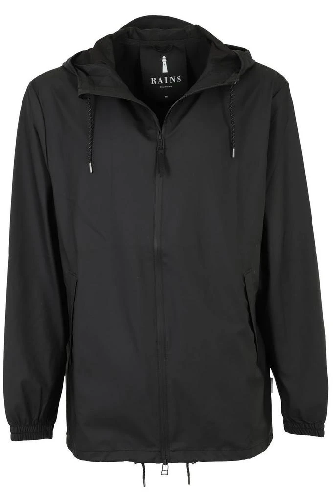 Rains Rains Drawstring Zip-Up Hooded Jacket 1