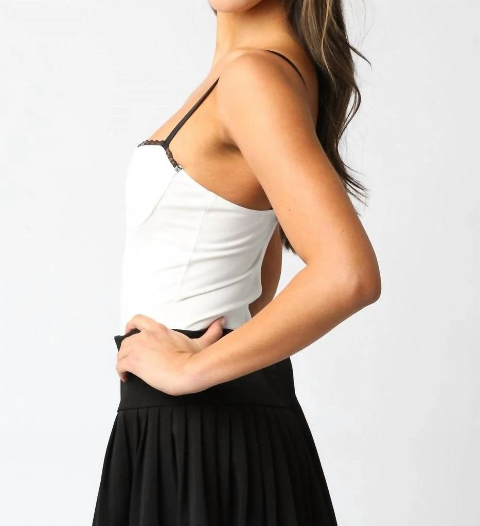 OLIVACEOUS Olivaceous - Dinah Lace Trim Bodysuit 4