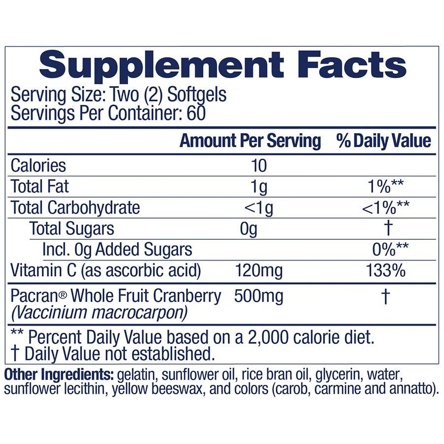 AZO Cranberry Urinary Tract Health Dietary Supplement Softgels Cranberry 4
