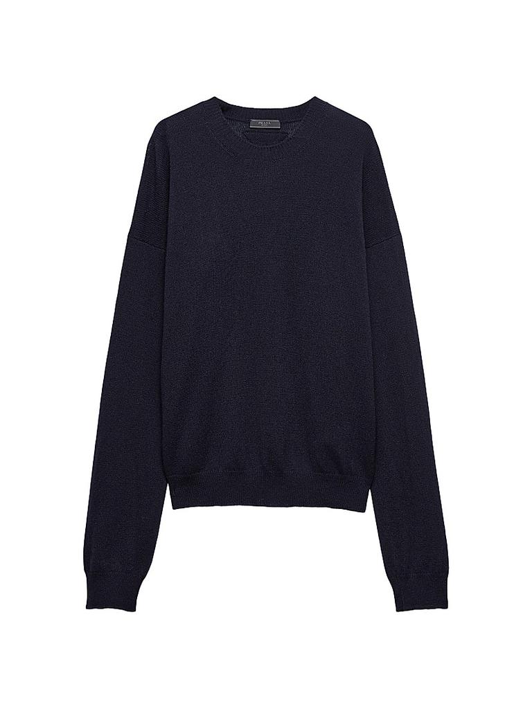 【送料&関税込】Prada Black Wool Sweater Black Wool and Re-Nylon Sweater - Prada - Men | WE IN STYLE