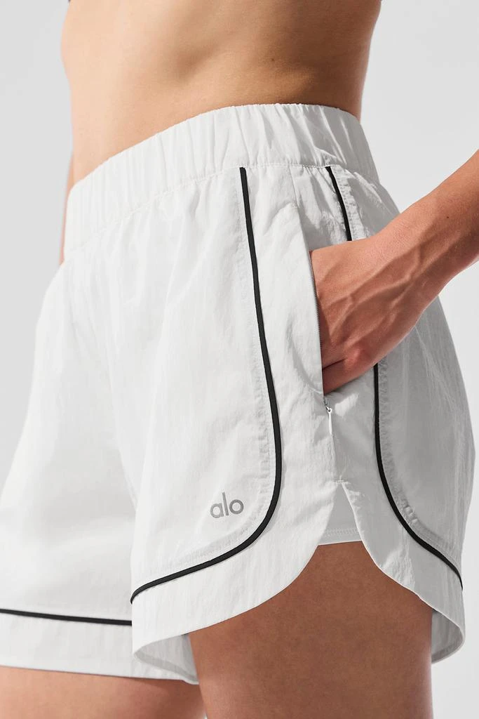 Alo Motivate Track Short - White/Black 5