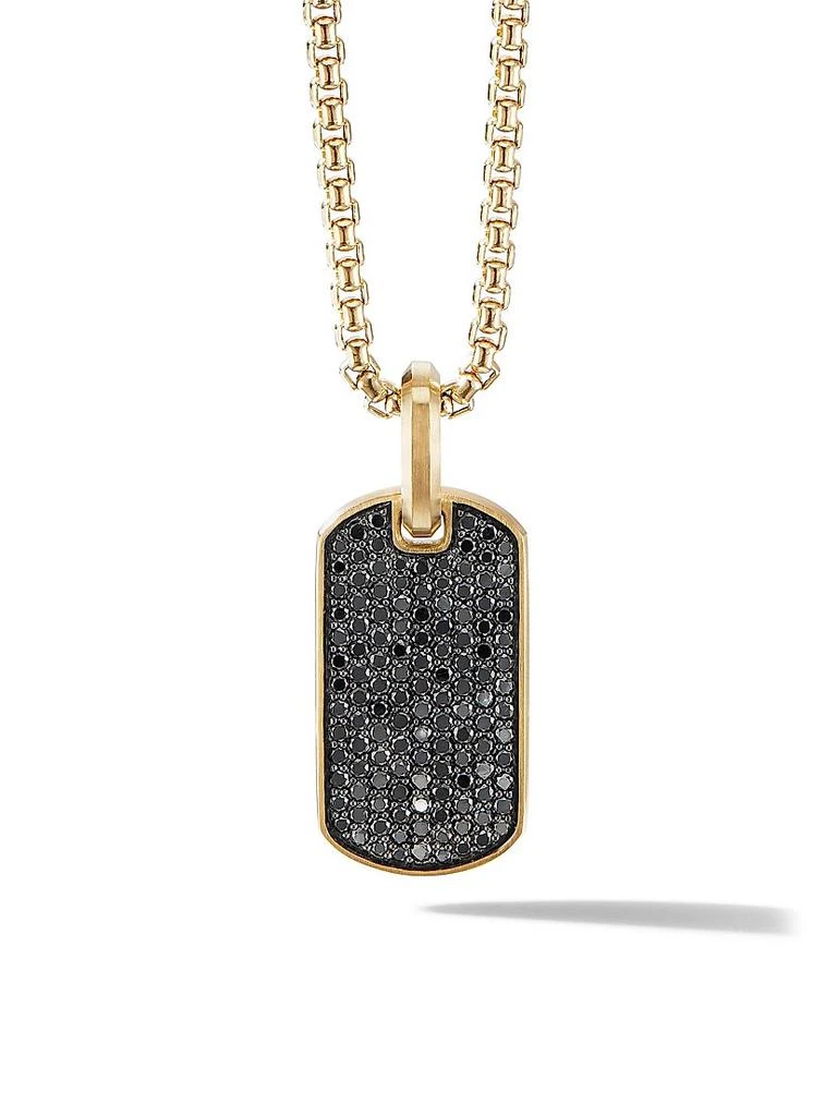 David Yurman Chevron Tag in 18K Yellow Gold