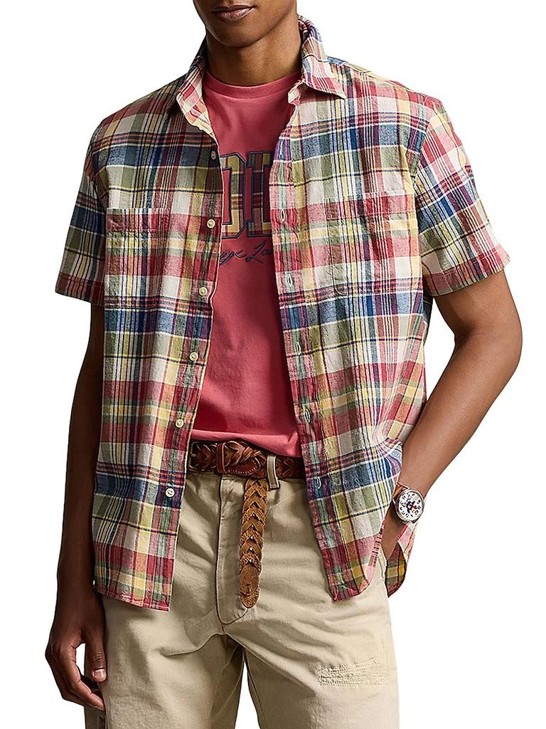 Ralph Lauren Madras Plaid Cotton Shirt 1