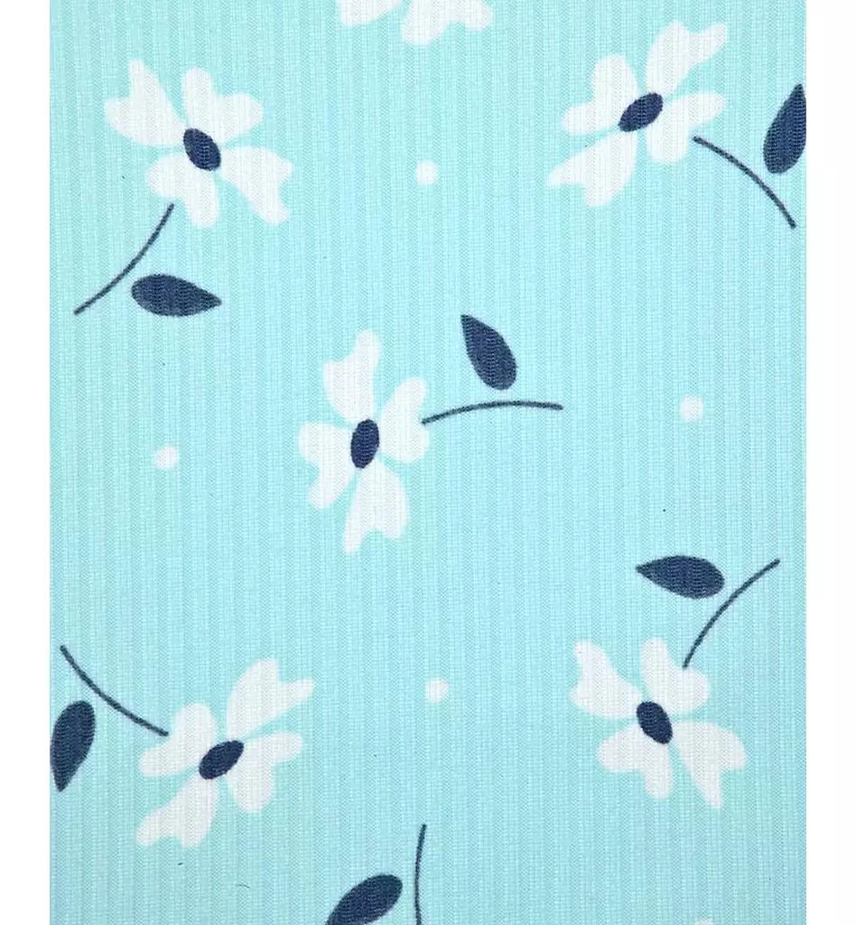 Max & Olivia Big Girls Floral-Print Rib Lettuce-Edge Shorts Pajama Set 3