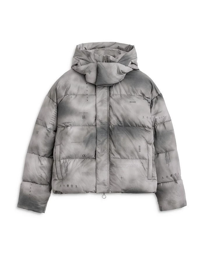 Stampd Ice Print Cropped Puffer Jacket 1