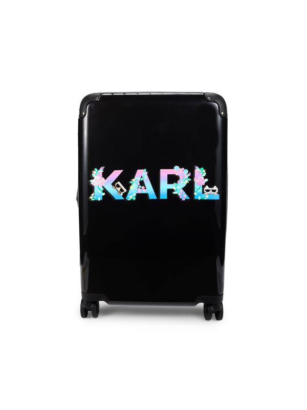 Karl Lagerfeld Paris 21 Inch Logo Spinner Suitcase