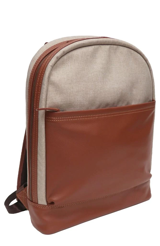 Boconi Recycled Polyester & Leather Backpack 1