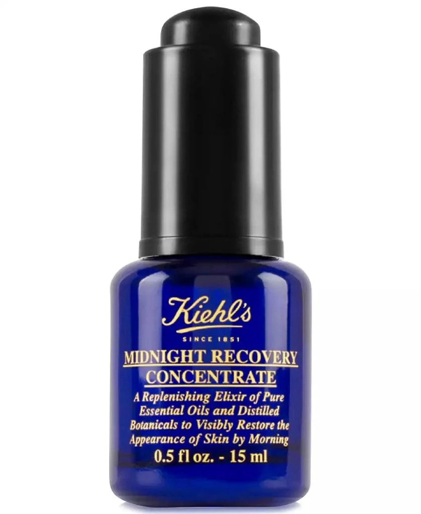Kiehl's Midnight Recovery Concentrate Moisturizing Face Oil, 0.5-oz. 1