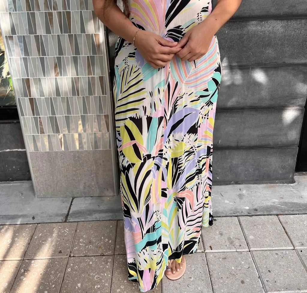 Indah Rhea Halter Maxi Dress In Cancun 1