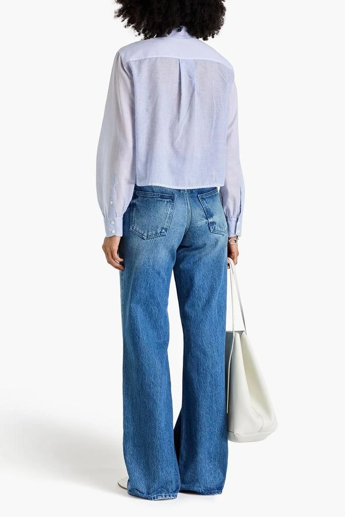Rag & Bone Maxine cropped striped cotton shirt 3