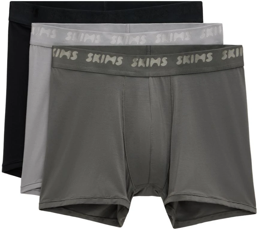 Lucky Brand Men's Dark Grey Boxer Briefs 4-Pack – 60% Cotton, 40% Modal, Comfort Fit