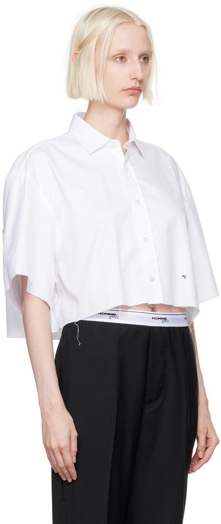 HommeGirls White Oversized Cut Shirt
